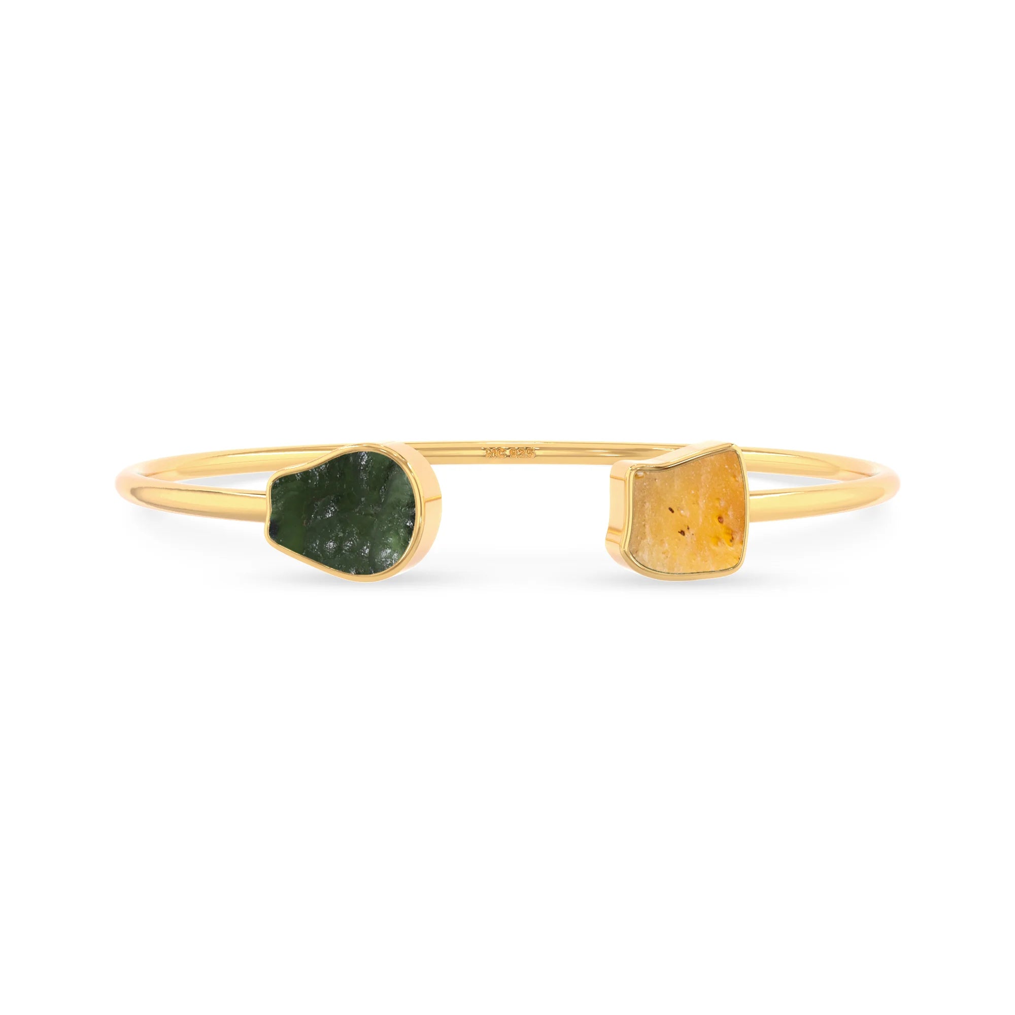 moldavite libyan twister bracelet