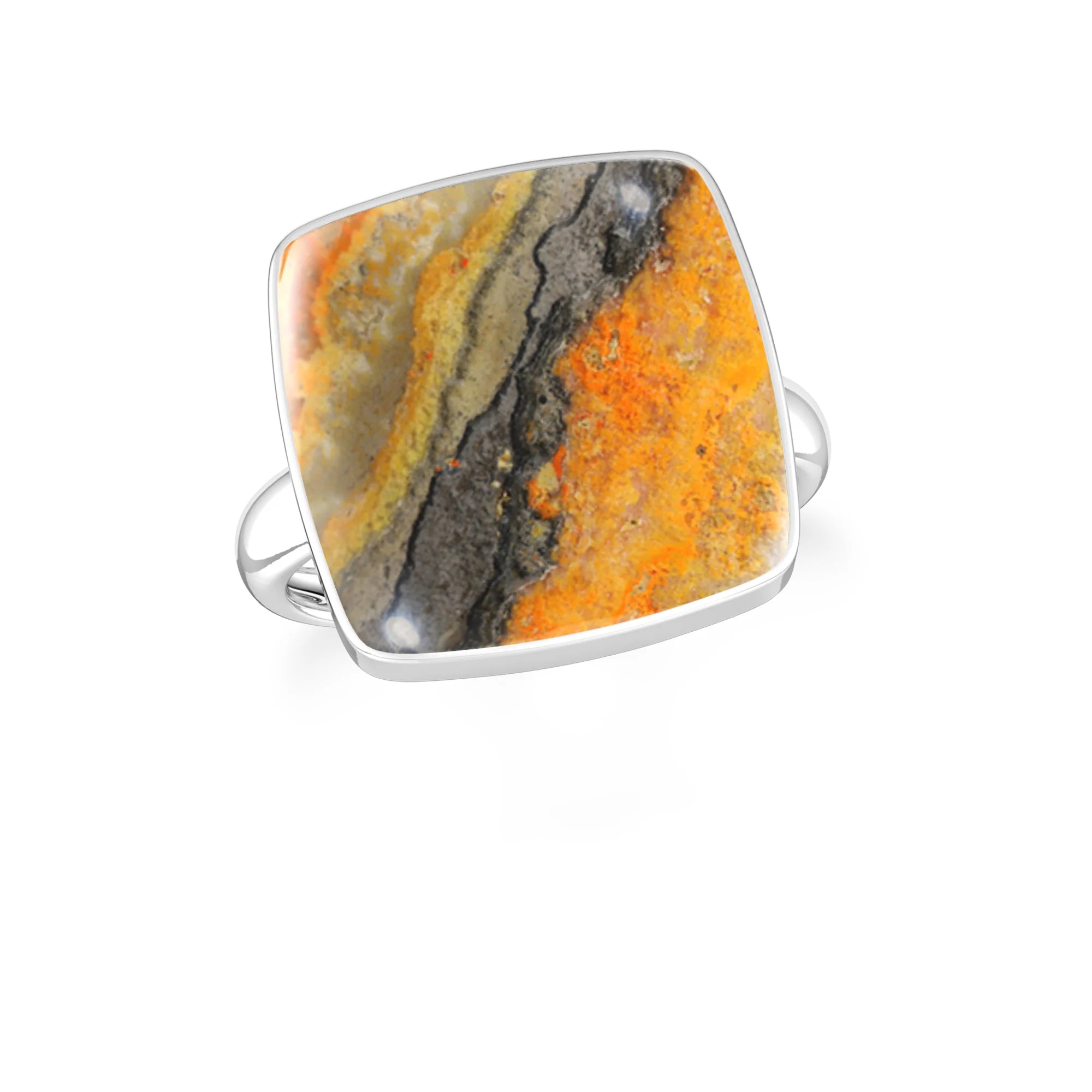 bumble-bee bezel-set ring