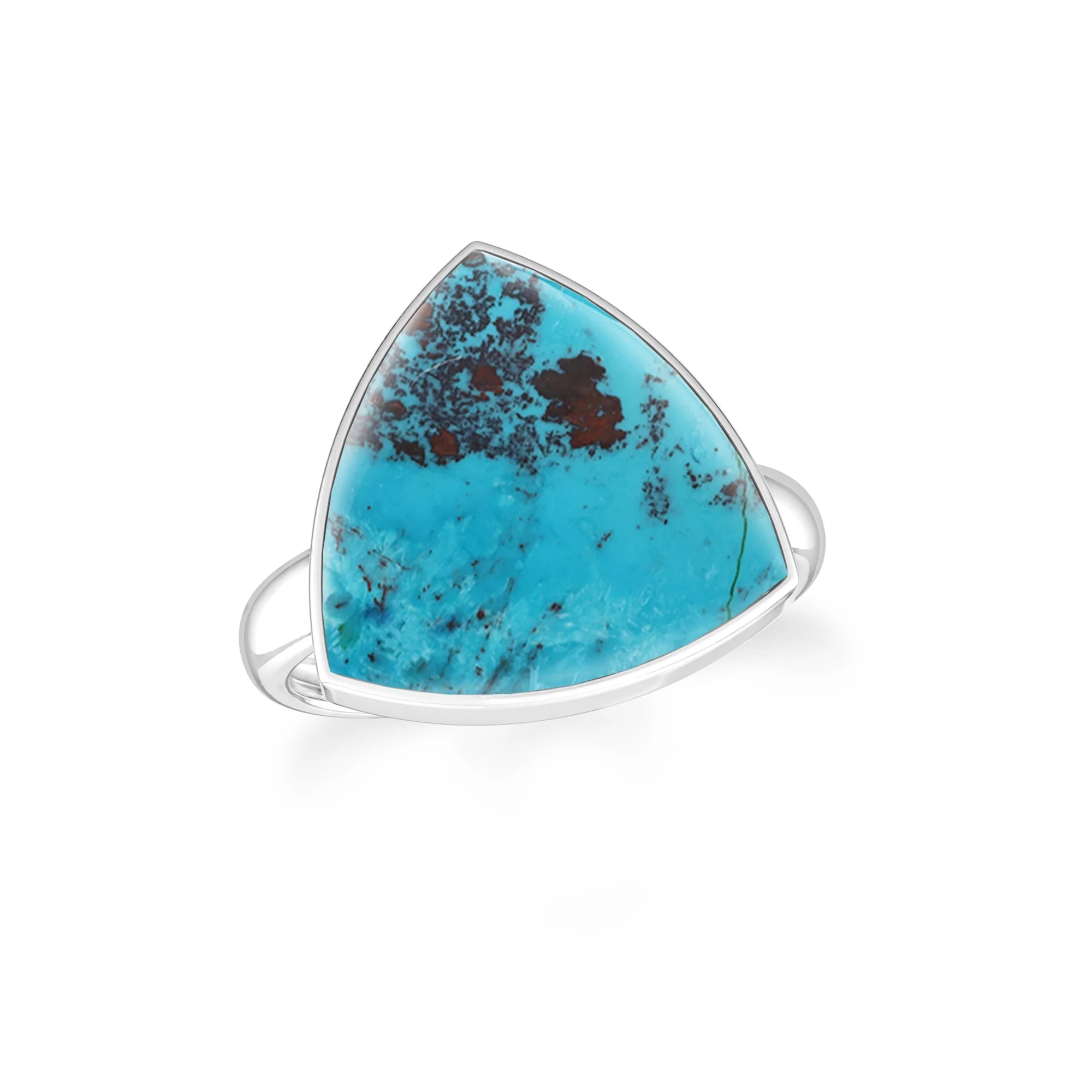 shattuckite bezel-set ring