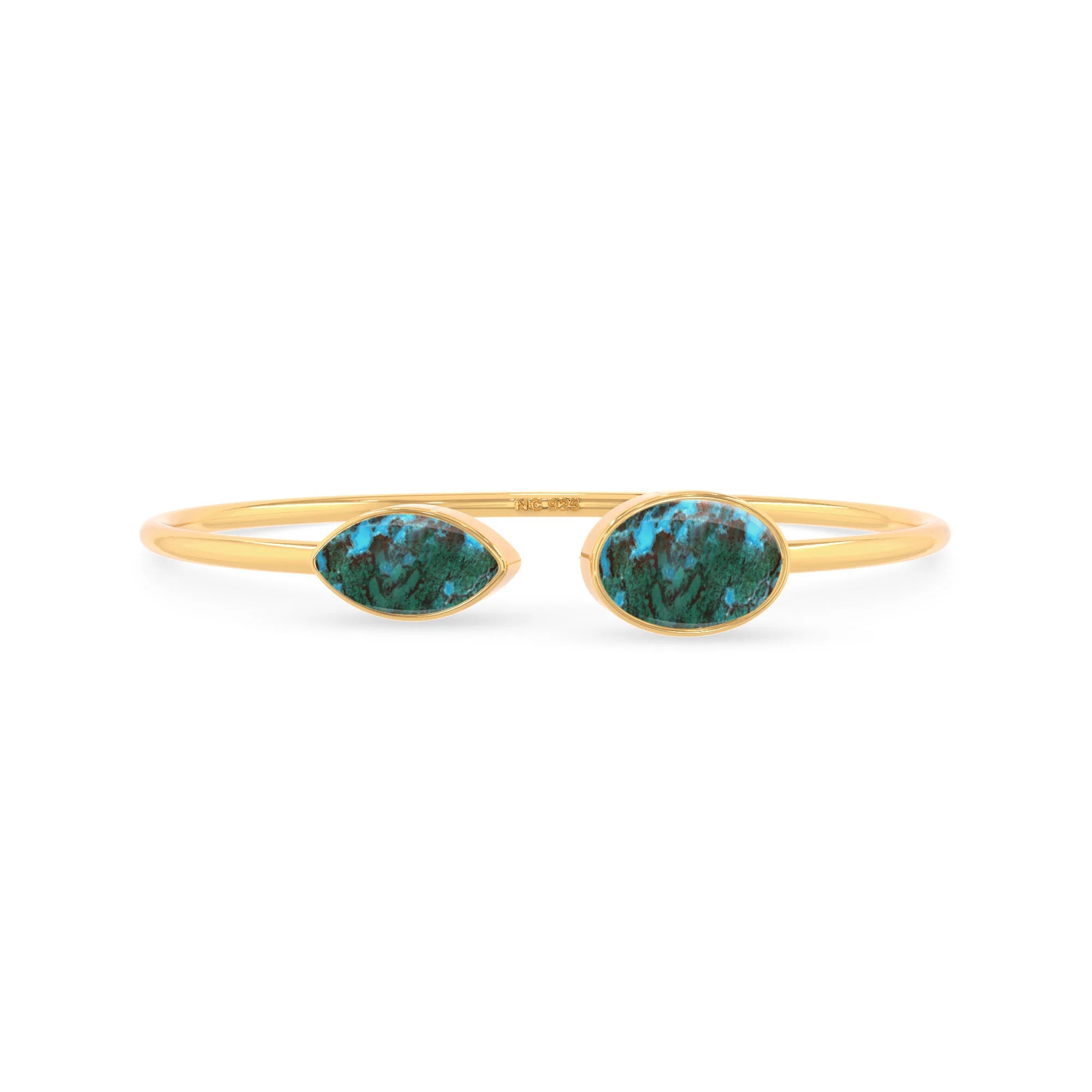 chrysocolla cab bracelet