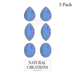 australian opal cab earrings