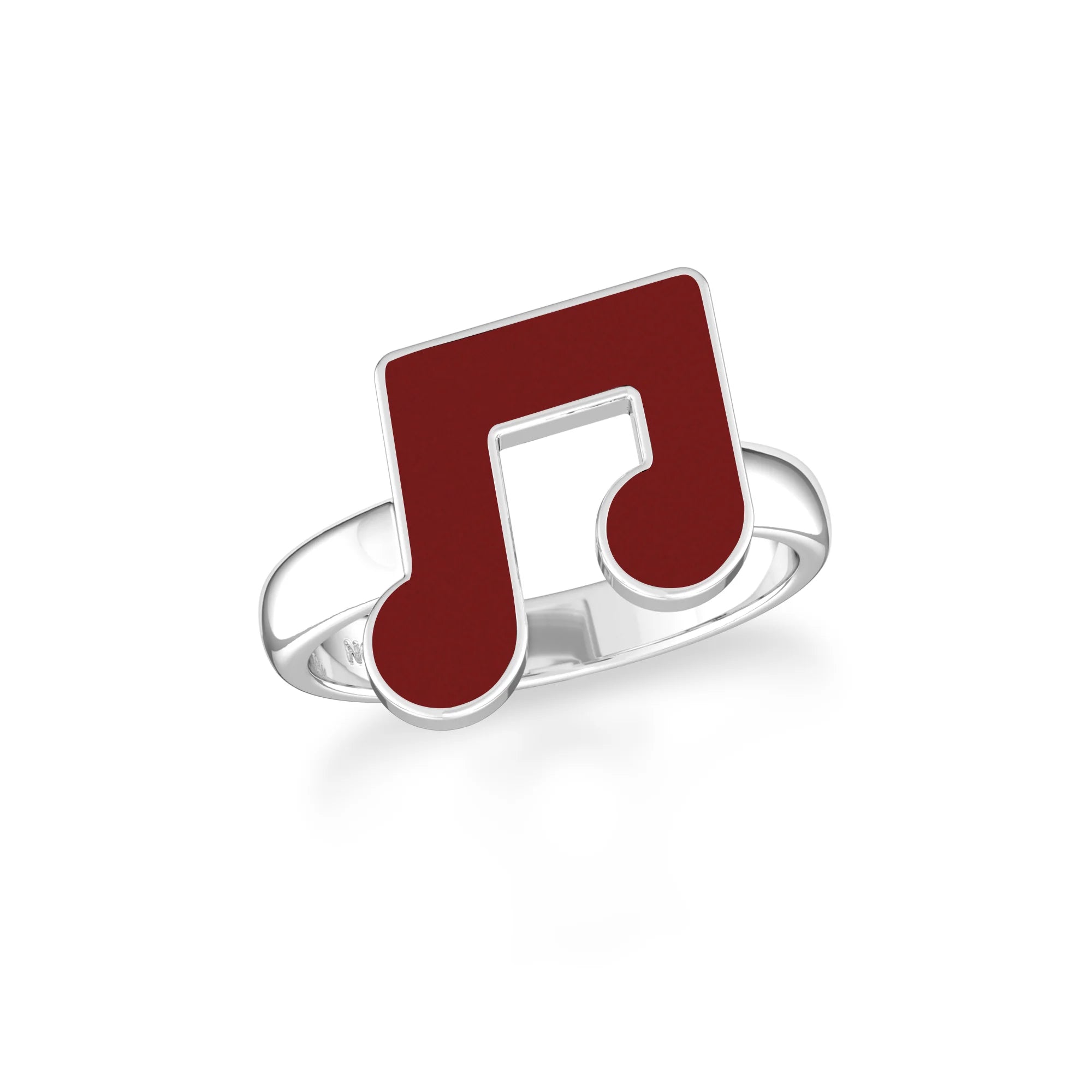 red garnet bezel-set ring