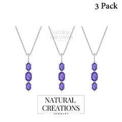 iolite pendant