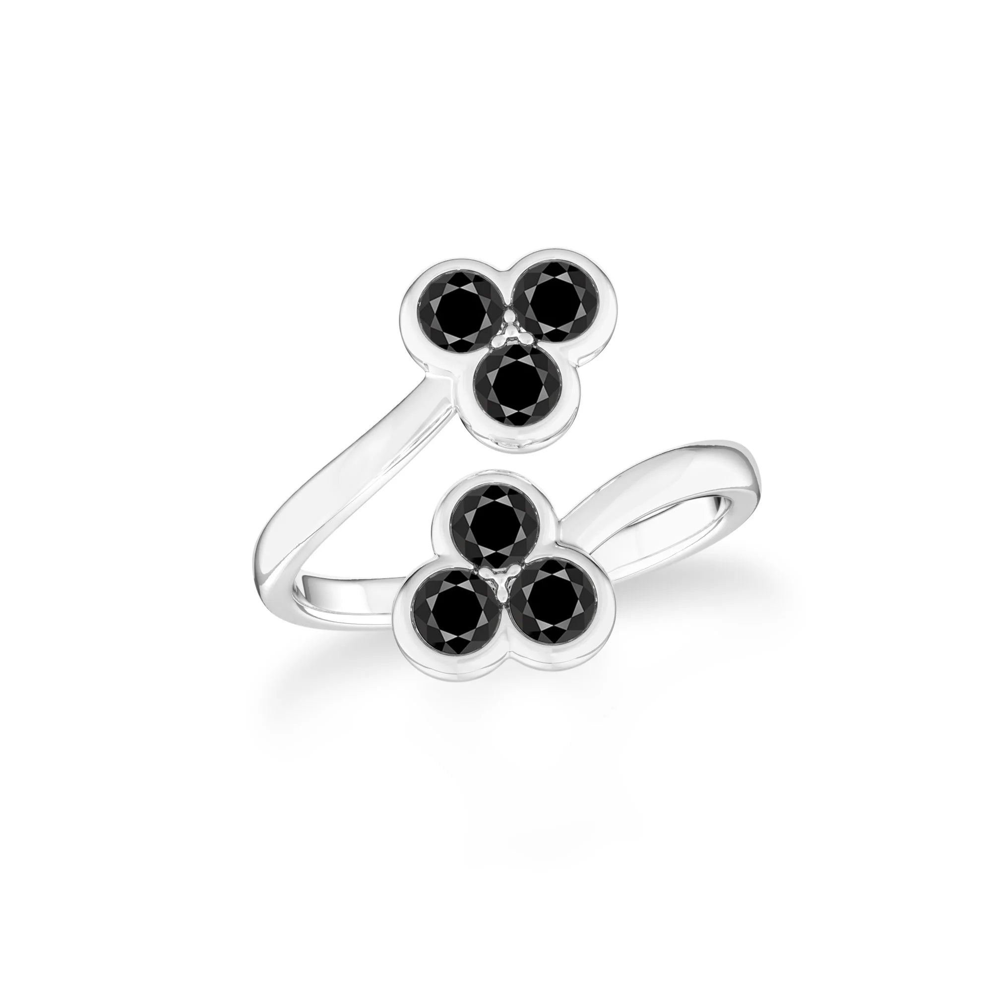black-tourmaline bezel-set ring