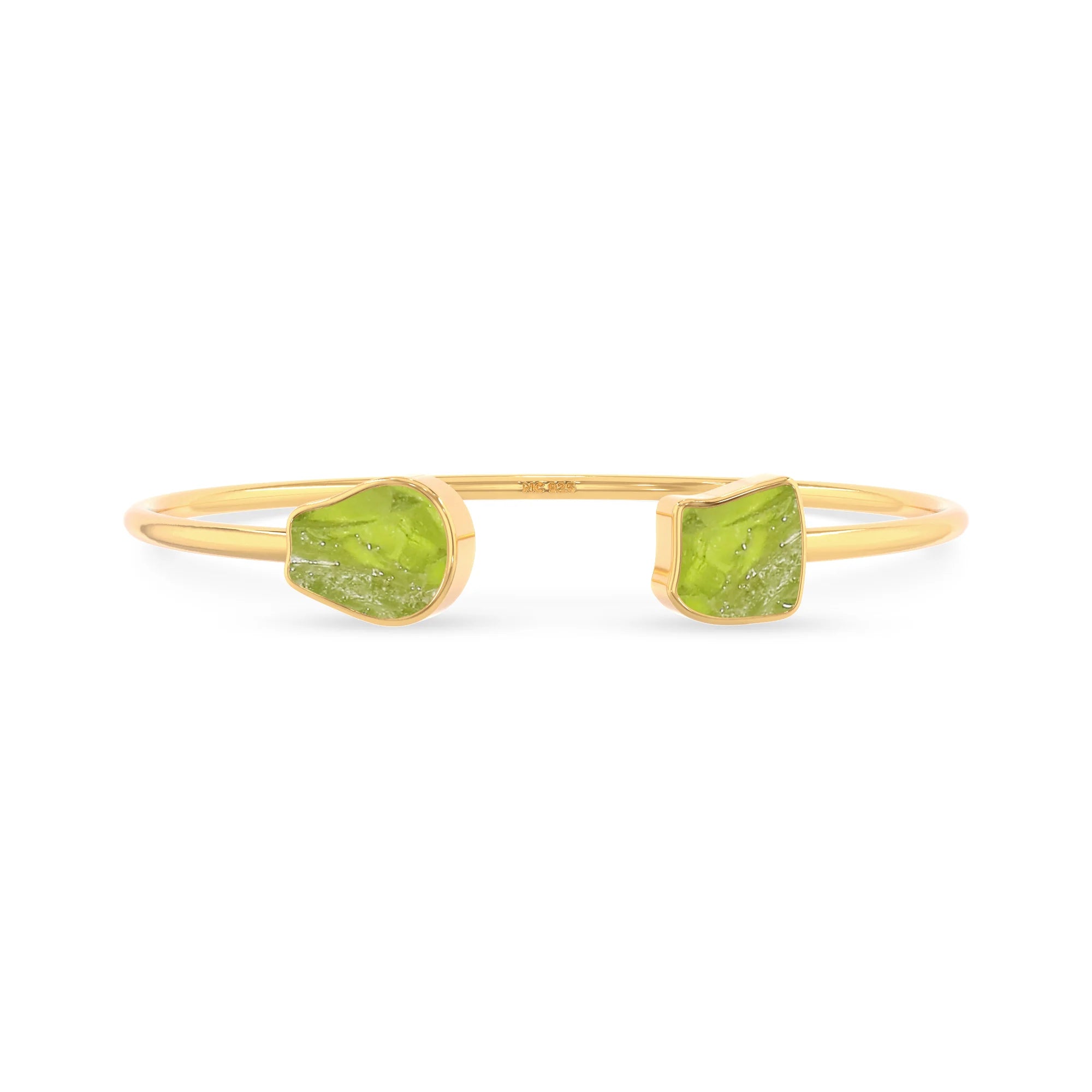 peridot twister bracelet