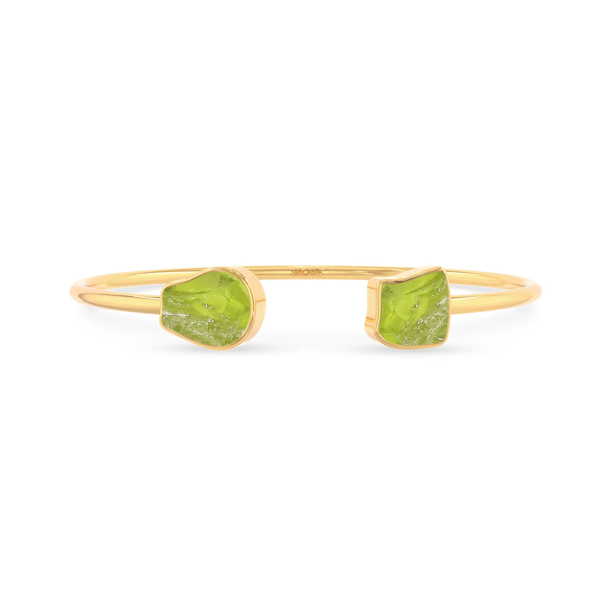 peridot twister bracelet