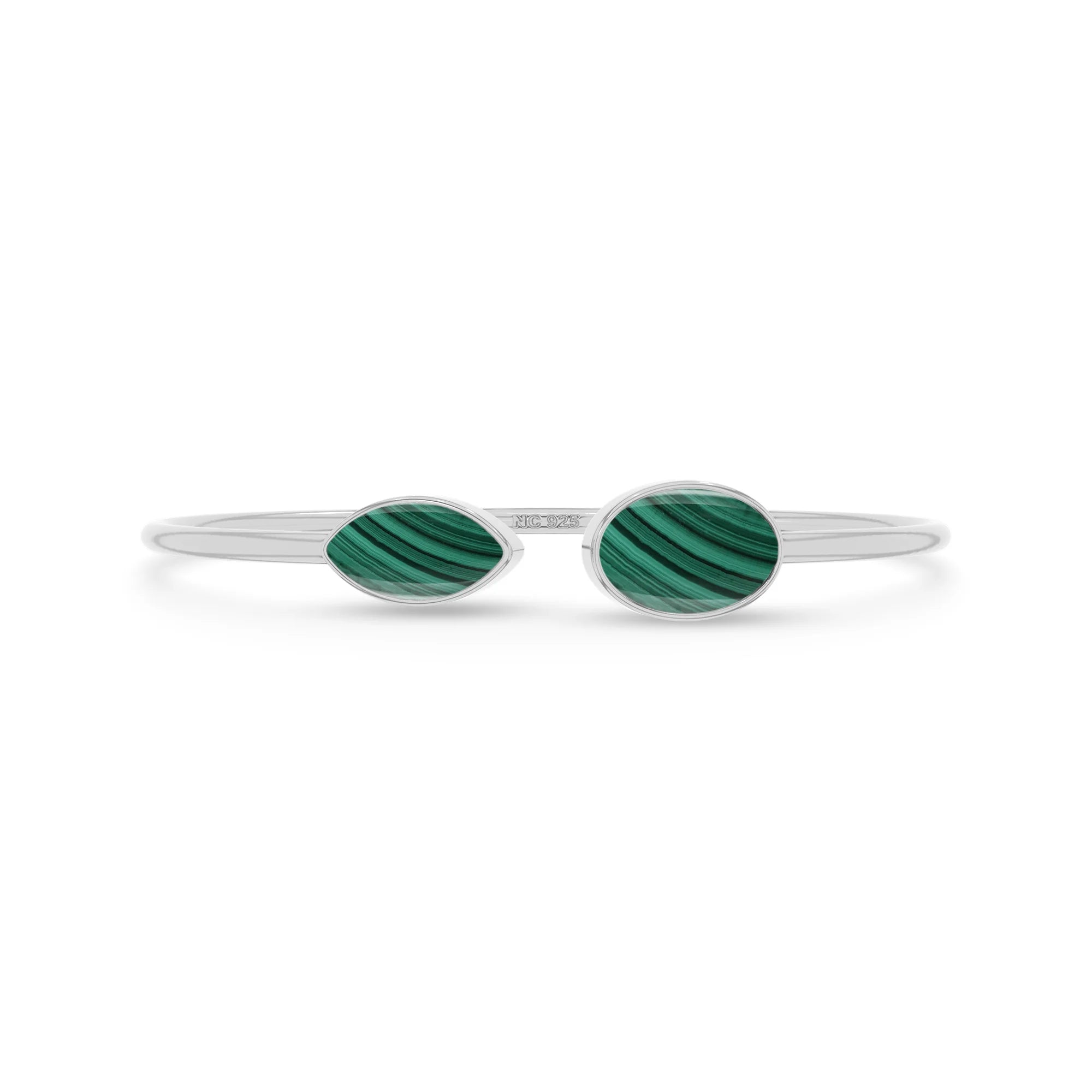 malachite cab bracelet