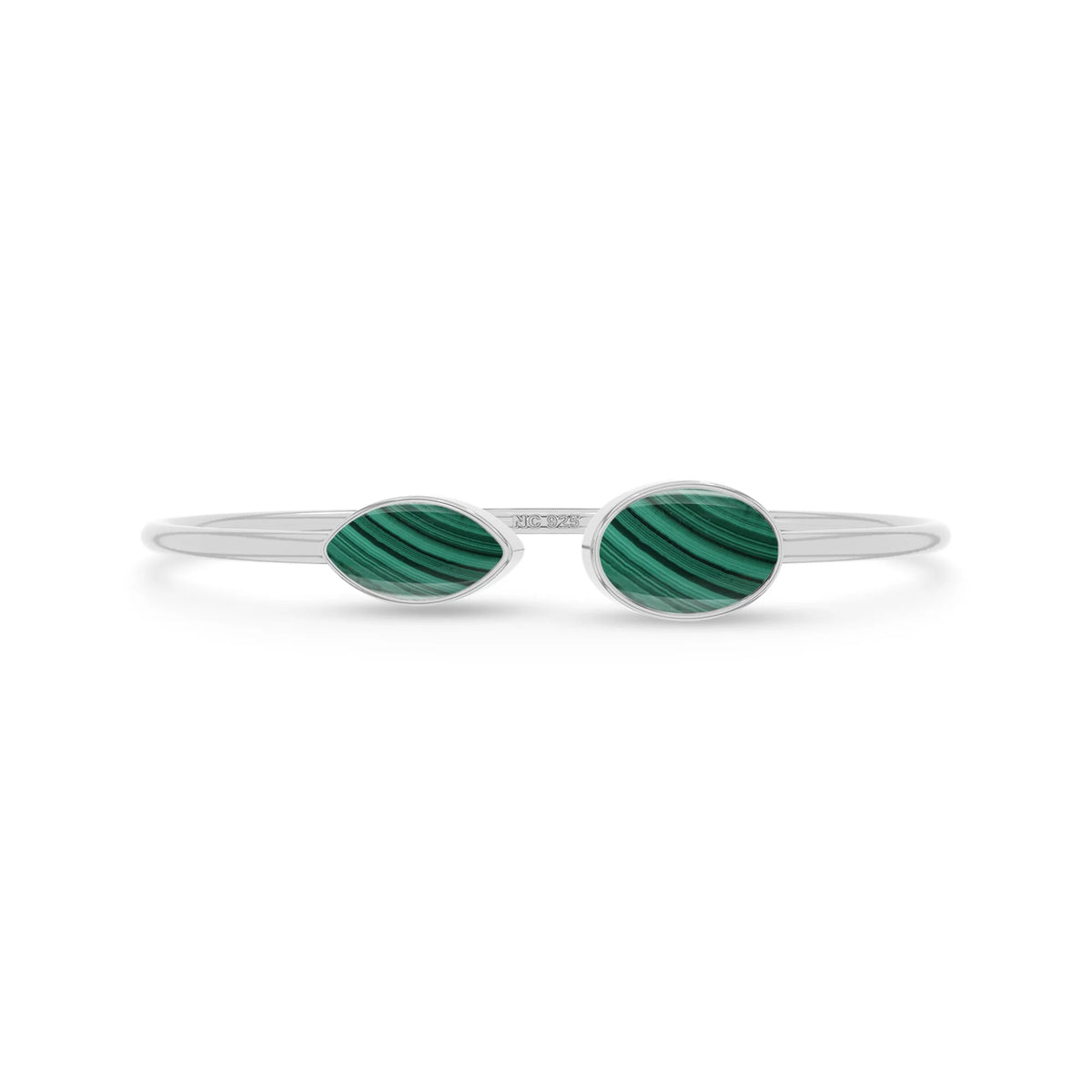 malachite cab bracelet