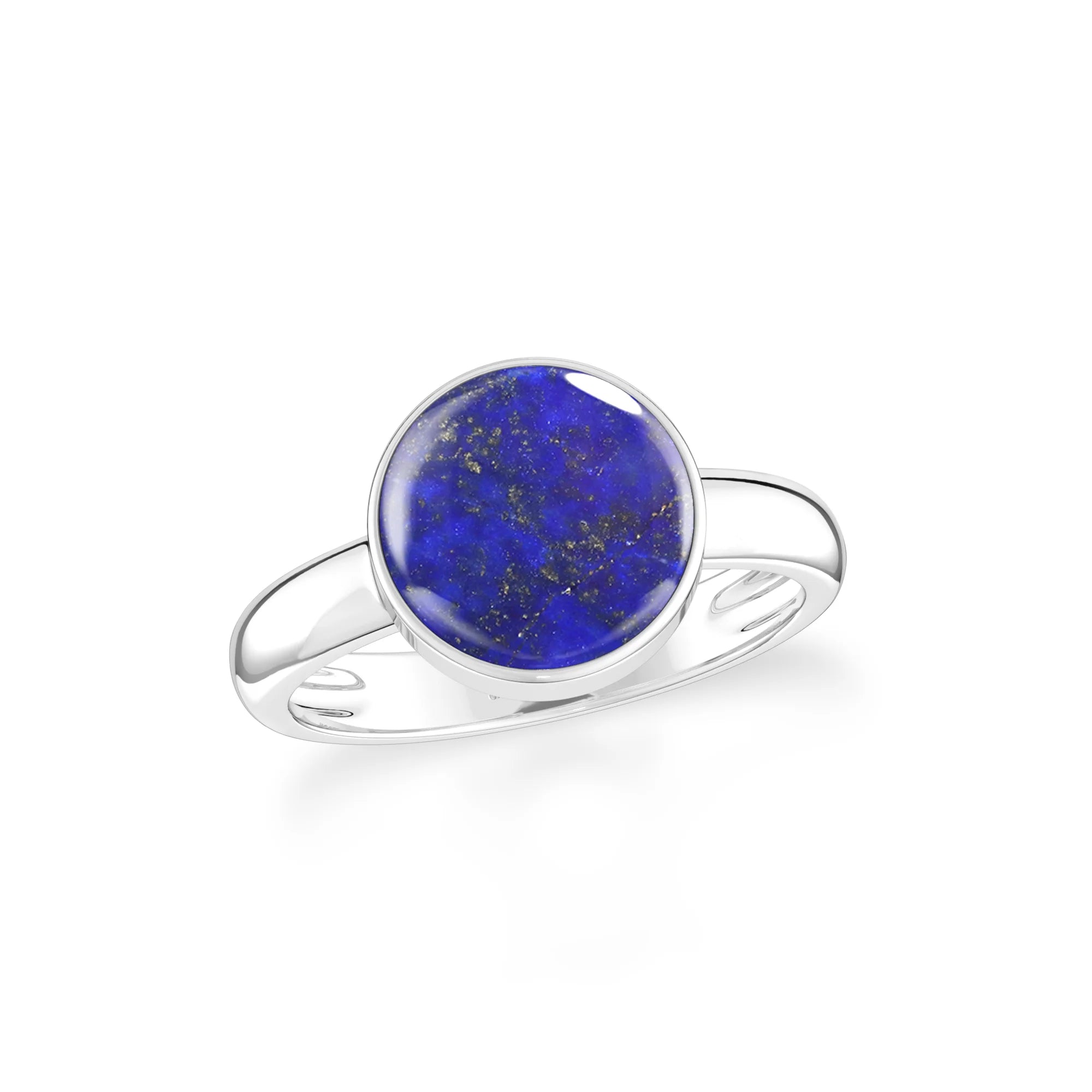 lapis-lazuli bezel-set ring