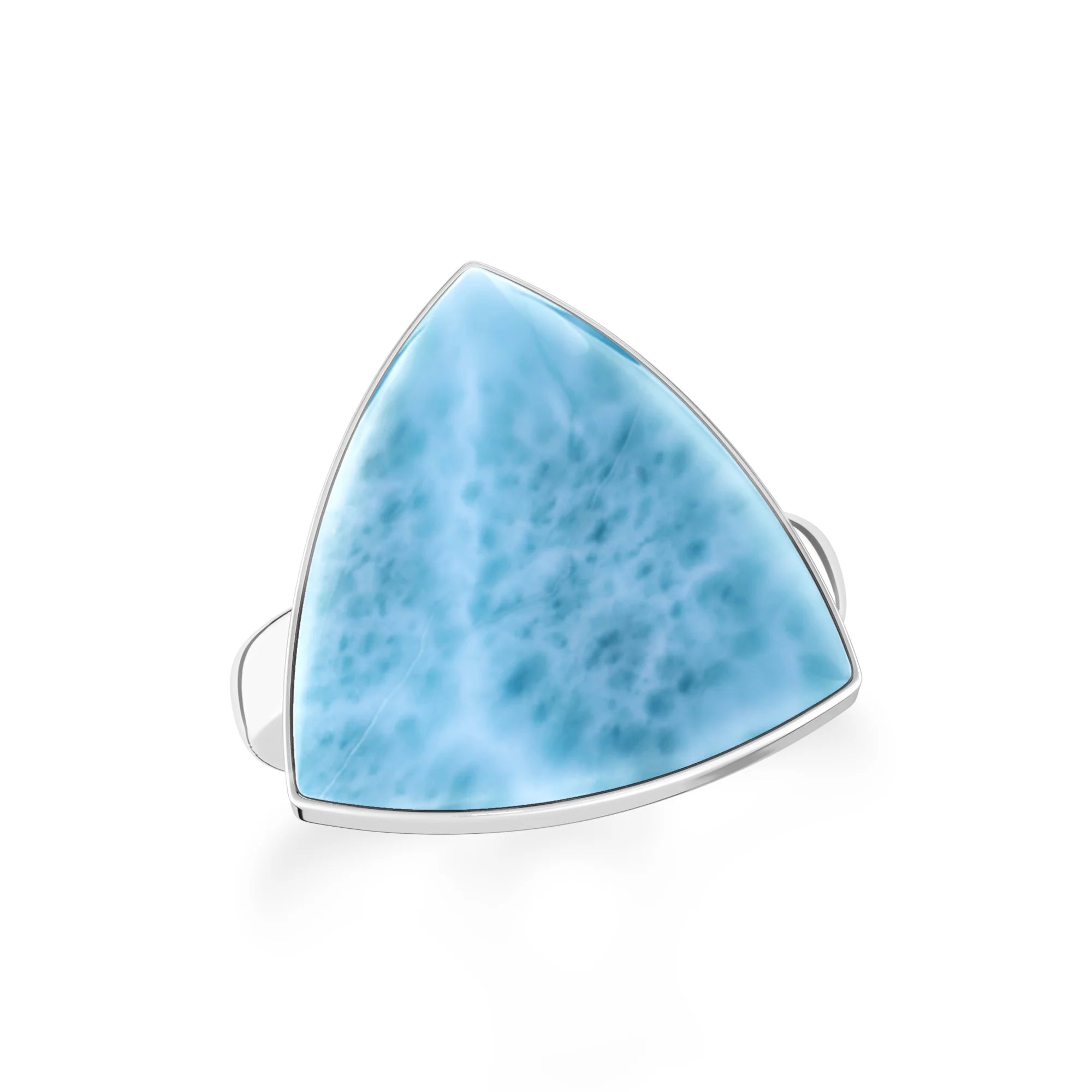 larimar bezel-set ring