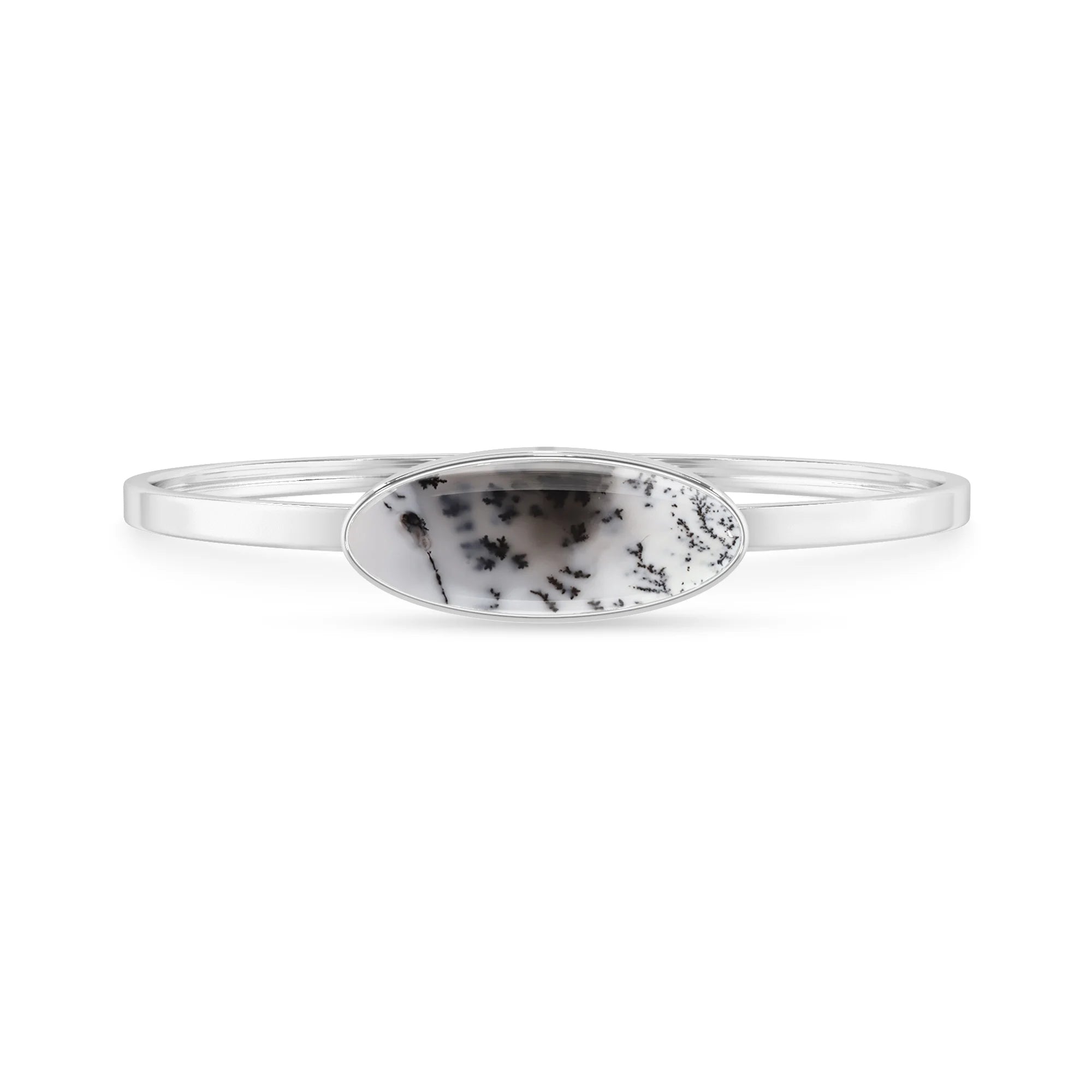 dendritic opal rough bracelet