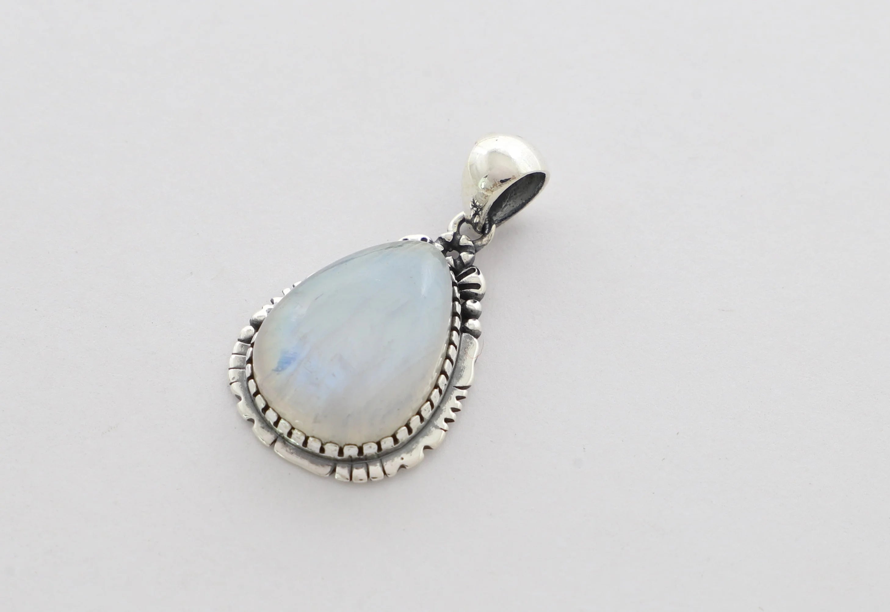 rainbow moonstone pendant