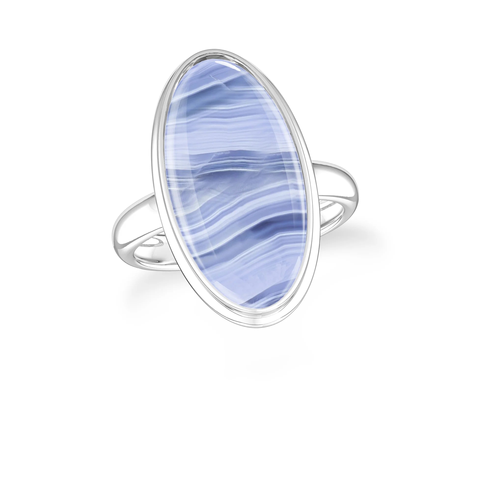 blue-lace-agate bezel-set ring