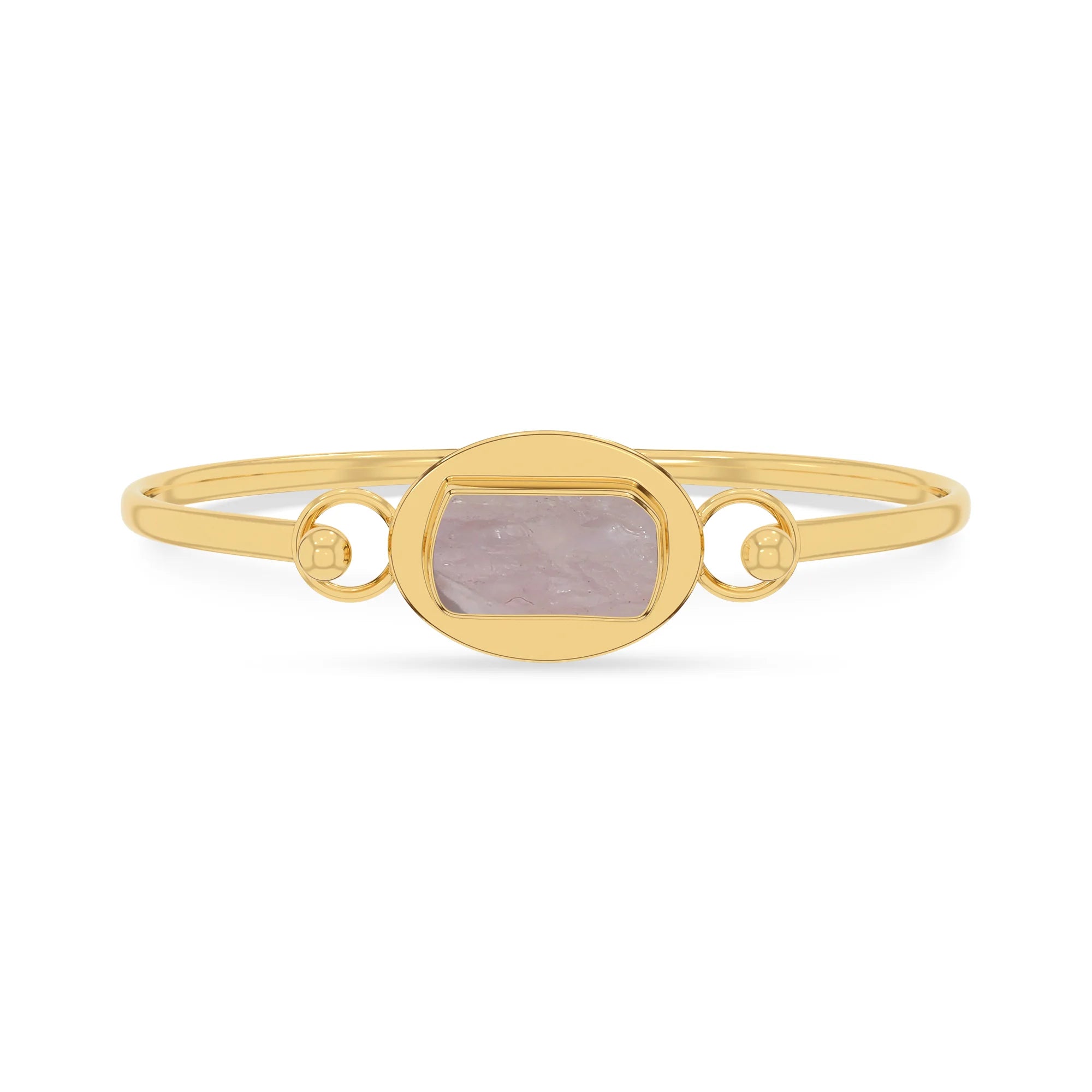 morganite rough bracelet
