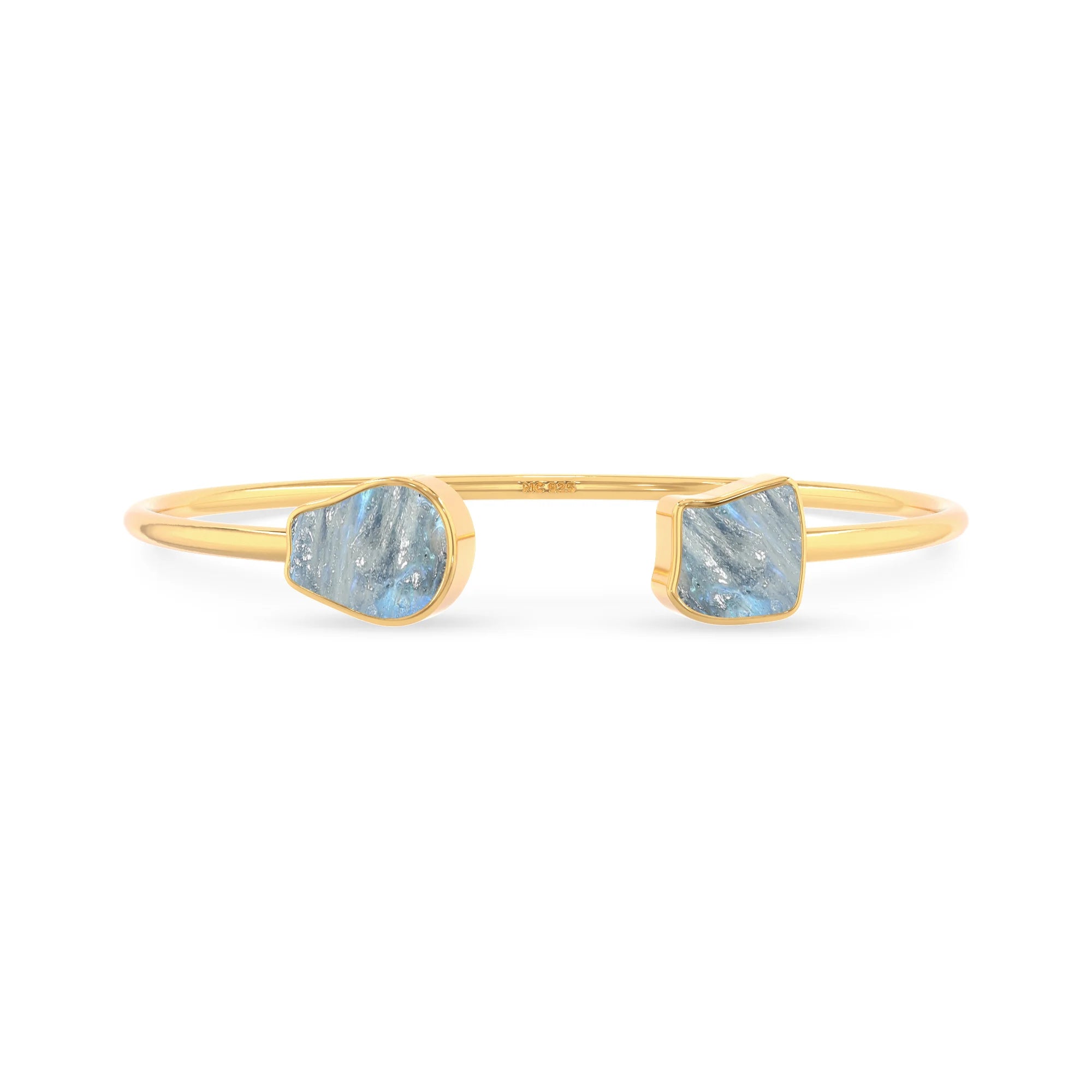 rainbow moonstone twister bracelet