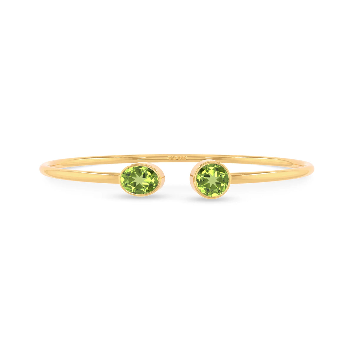 peridot cut bracelet