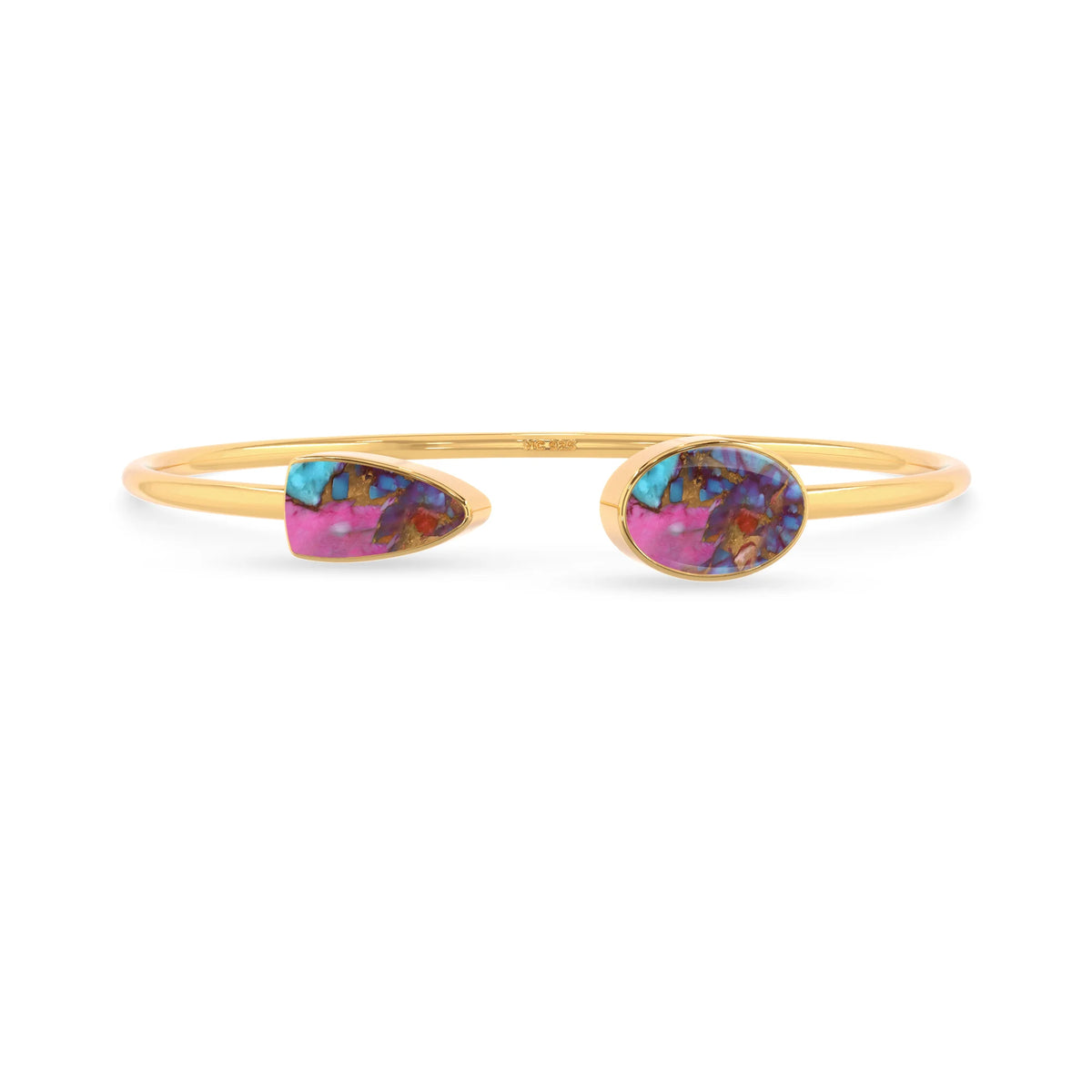 pink spiny oyster cab bracelet
