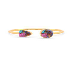 pink spiny oyster cab bracelet