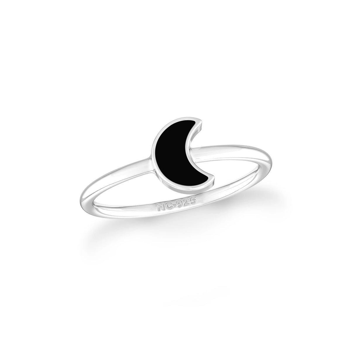 black onyx bezel-set ring