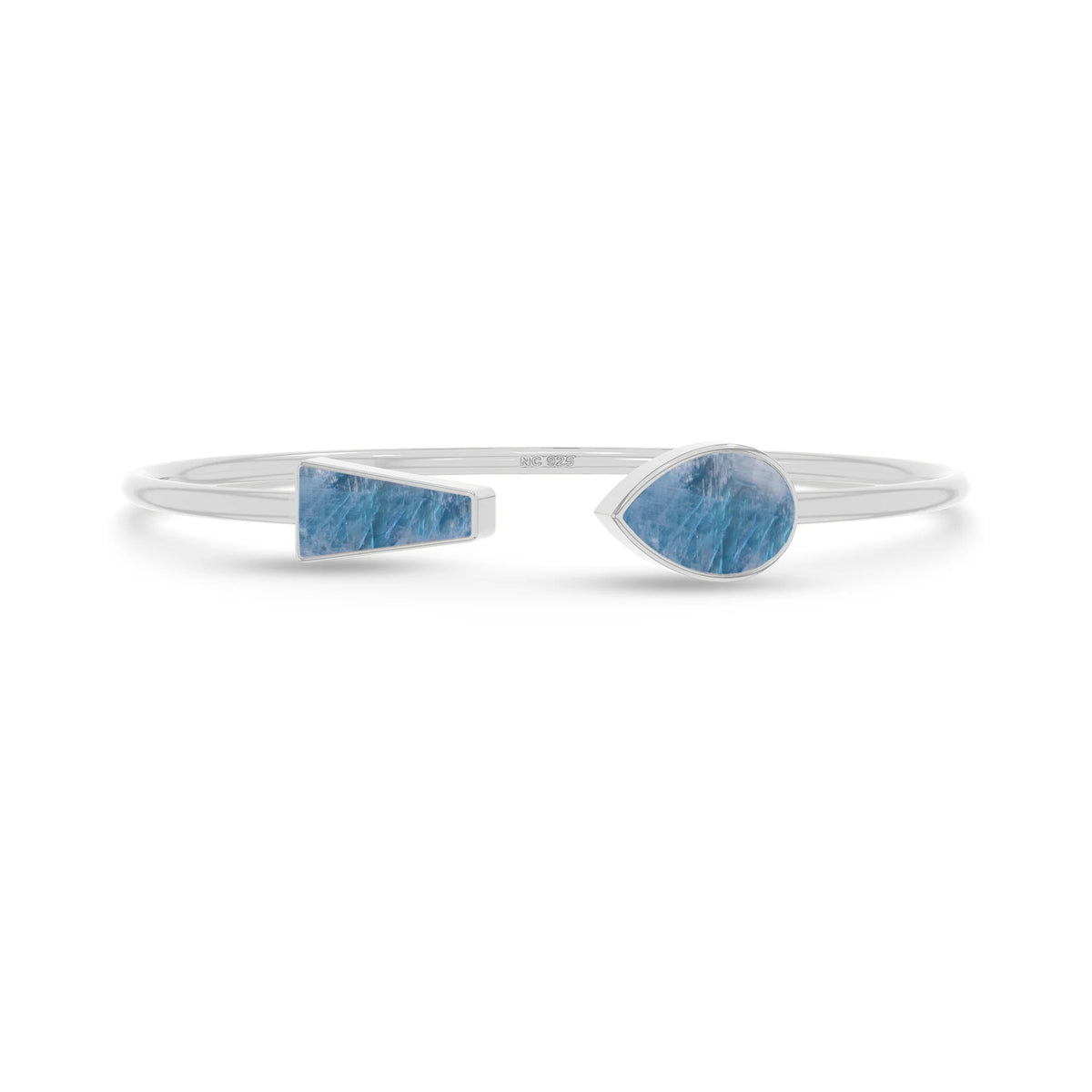 blue moonstone cab bracelet