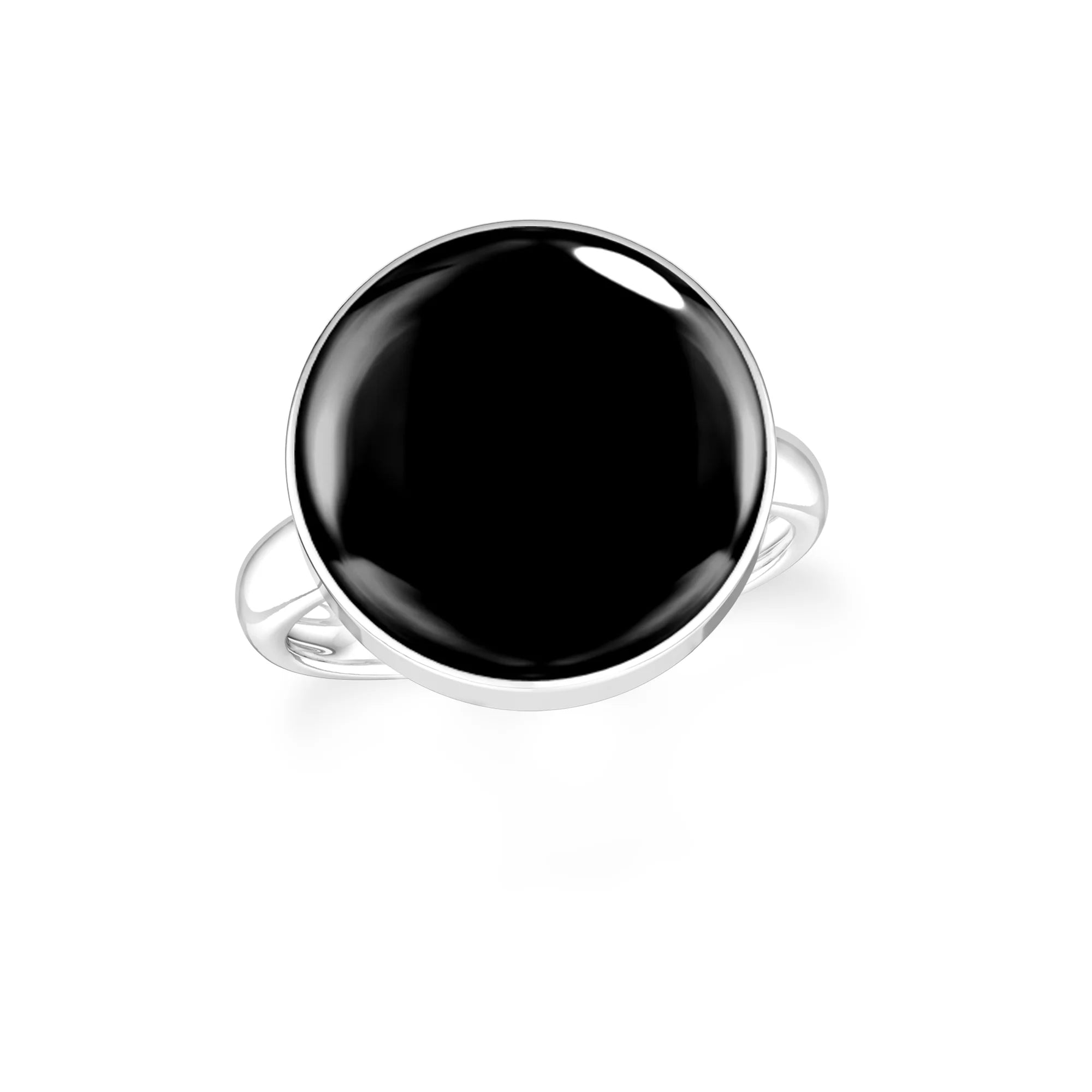 black-onyx bezel-set ring