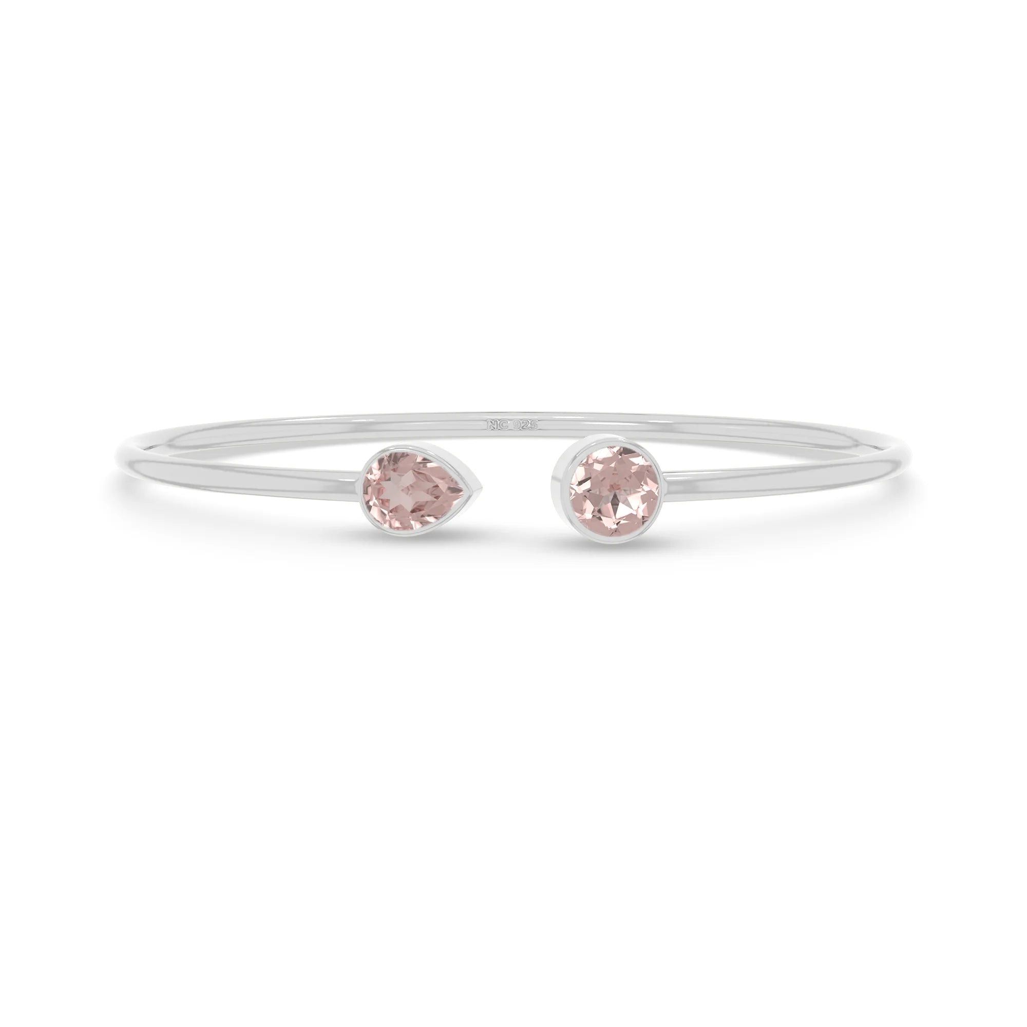 rose quartz cut bracelet