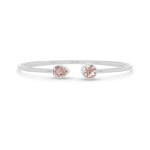 rose quartz cut bracelet