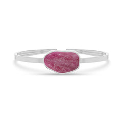 ruby rough bracelet