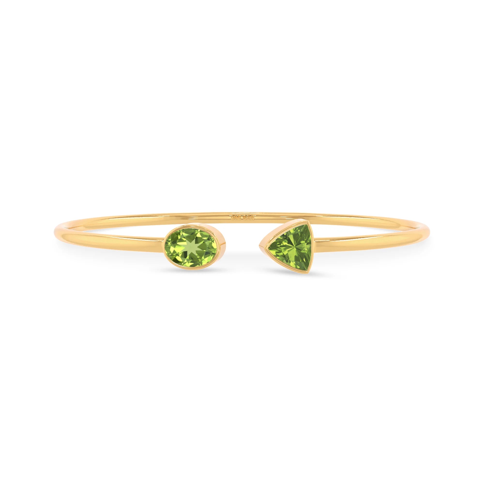peridot cut bracelet