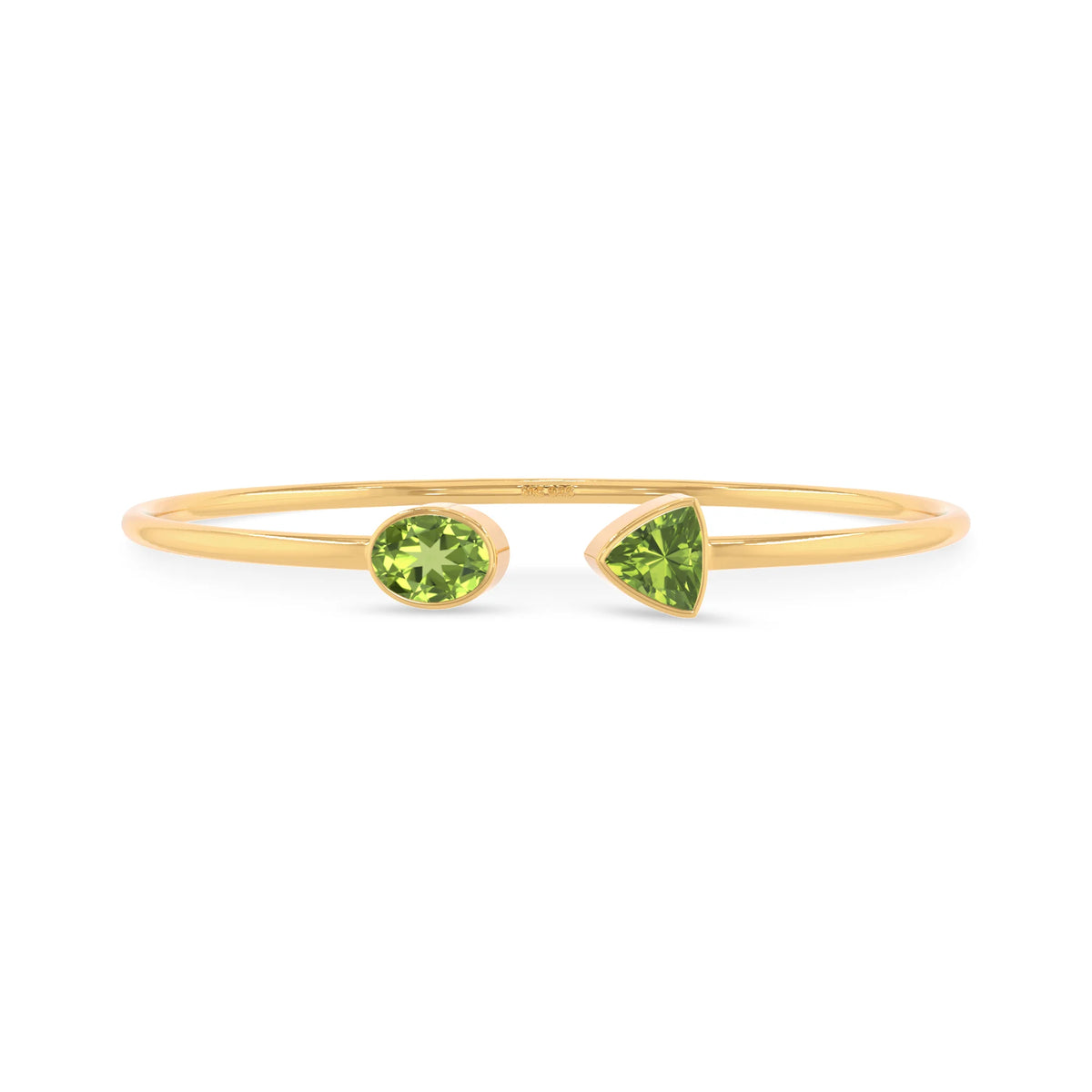 peridot cut bracelet