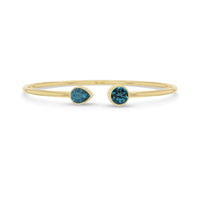 london blue topaz cut bracelet