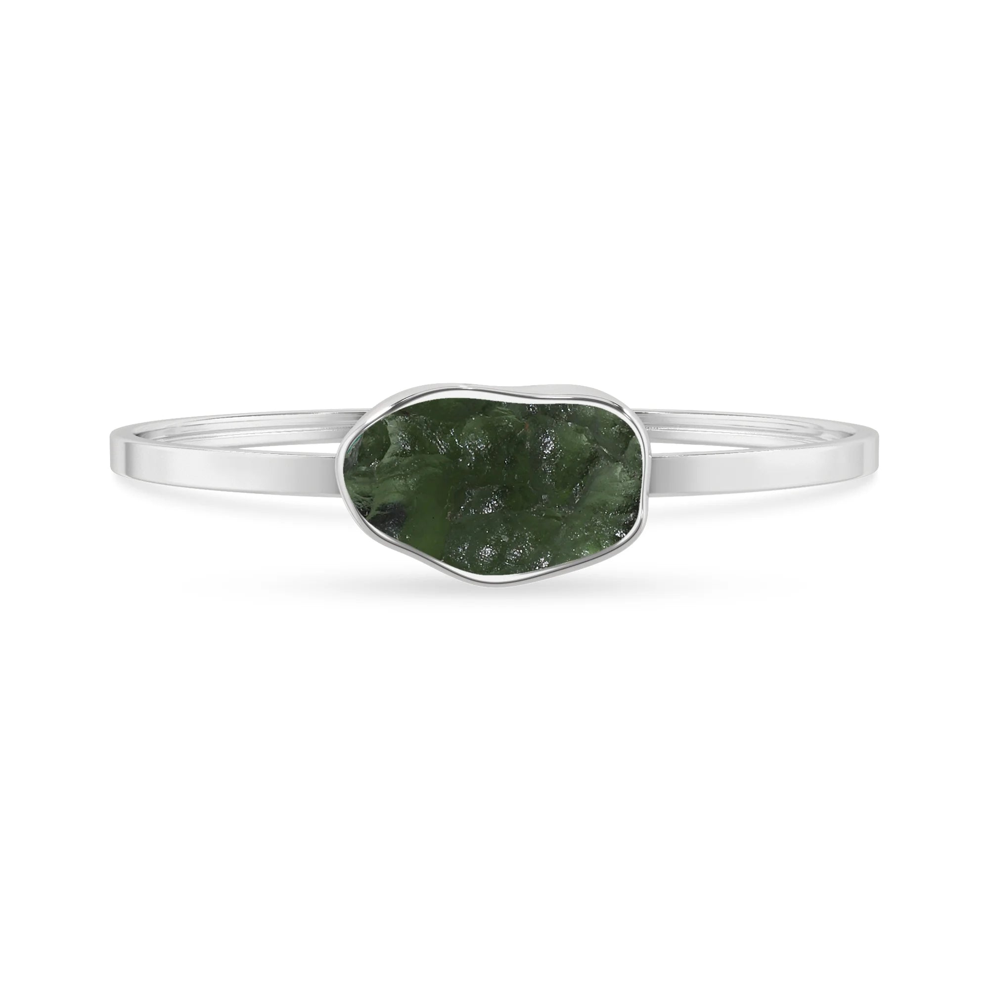 moldavite rough bracelet