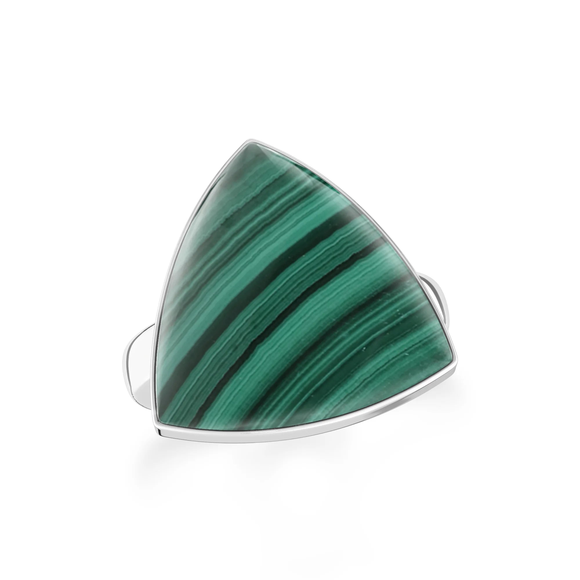 malachite bezel-set ring