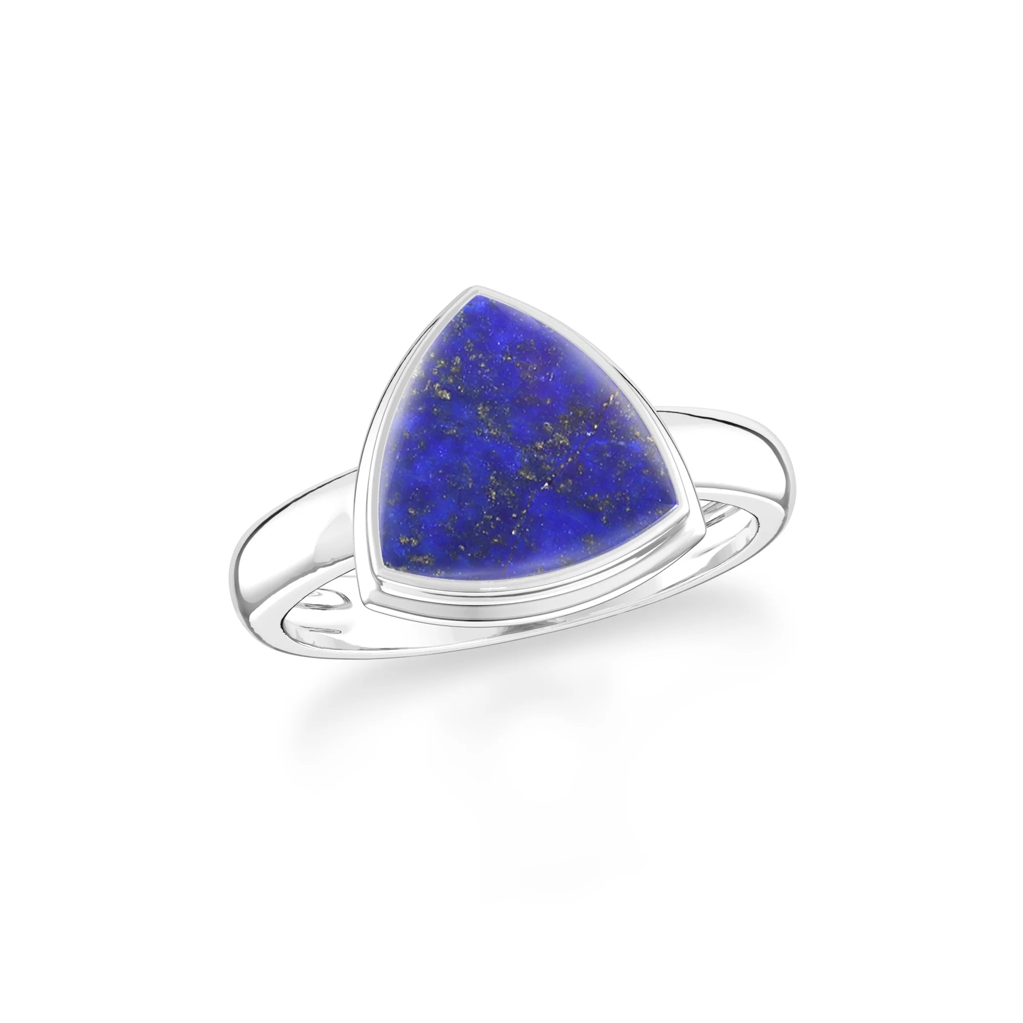 lapis-lazuli bezel-set ring