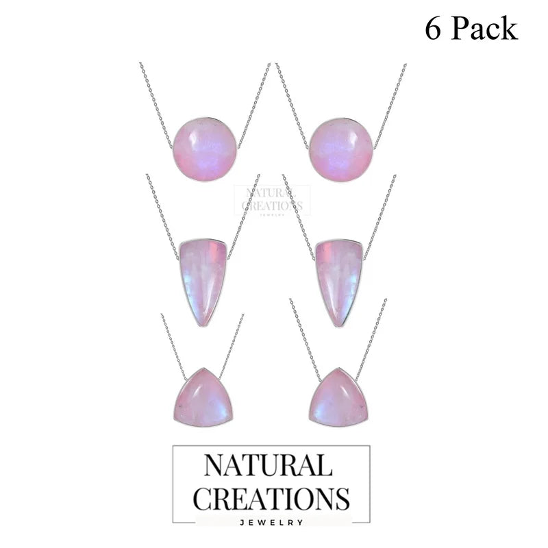 pink moonstone pendant