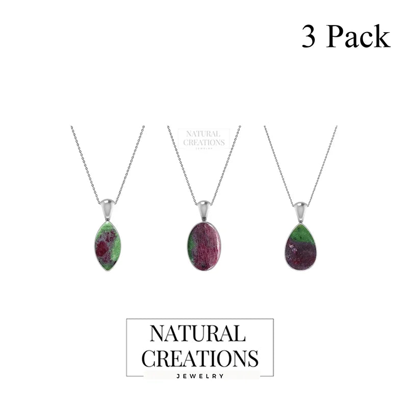 ruby zoisite pendant