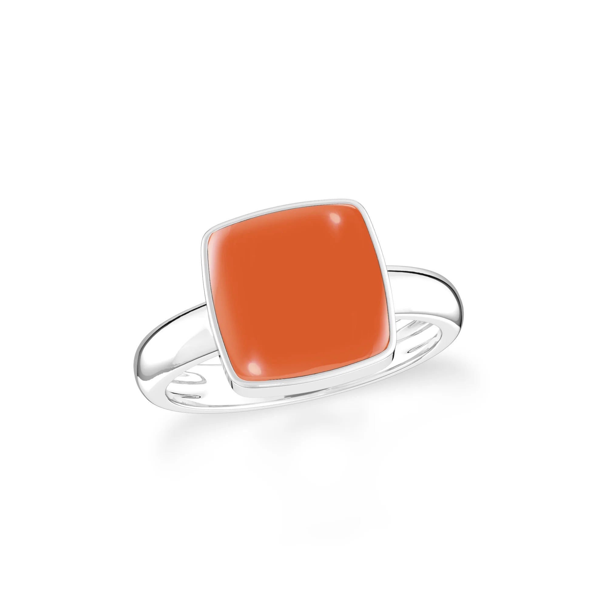 carnelian bezel-set ring