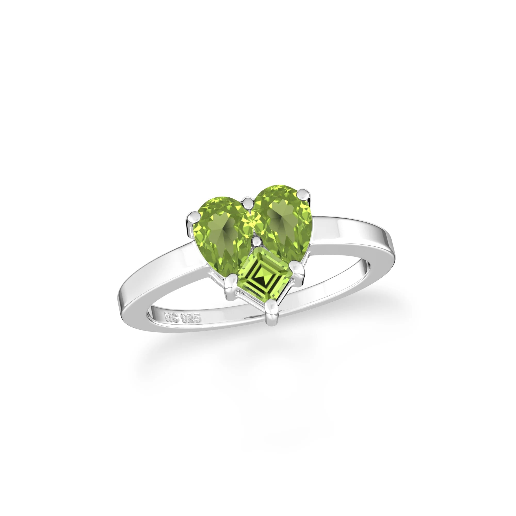 peridot prong-set ring