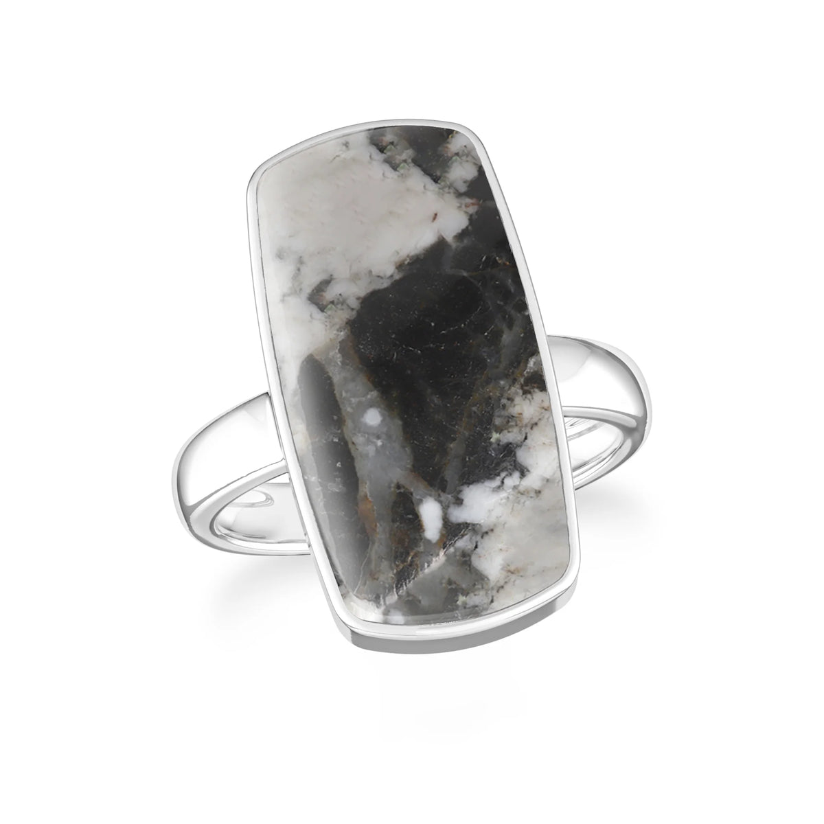 white-buffalo bezel-set ring
