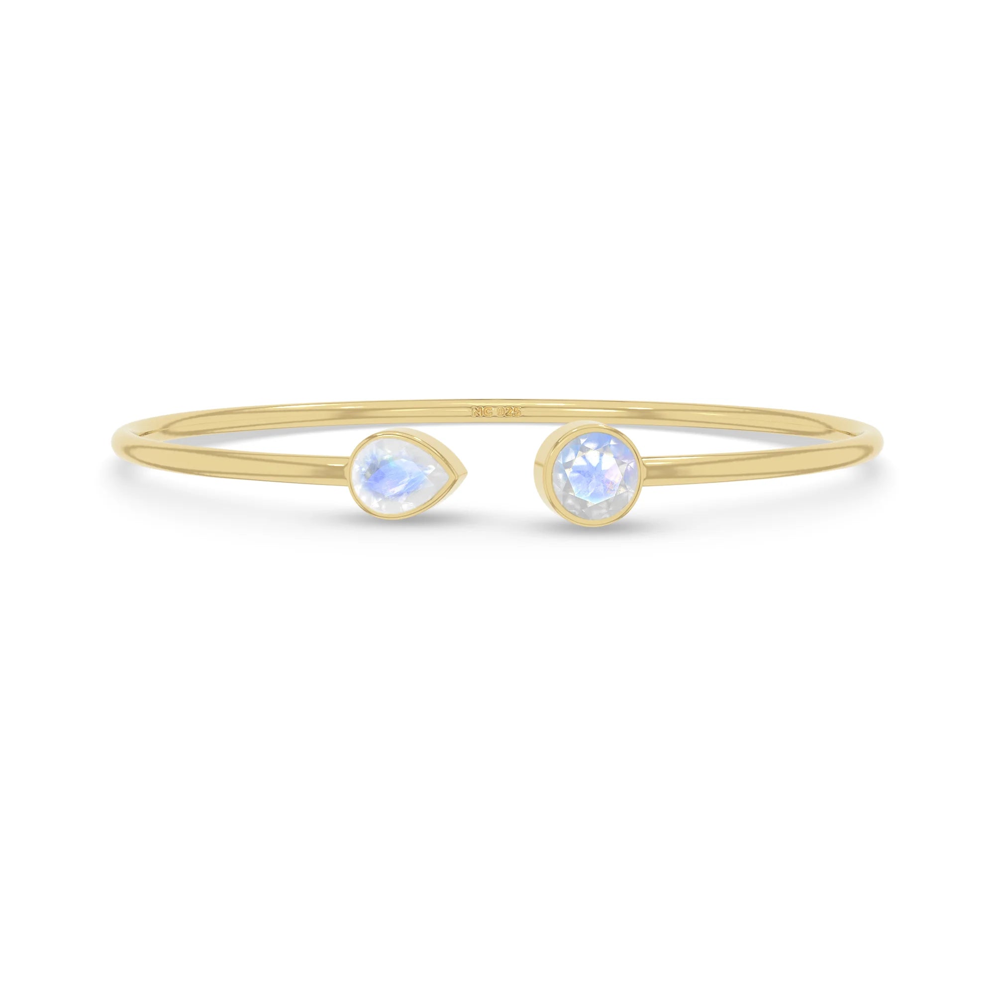 rainbow moonstone cut bracelet