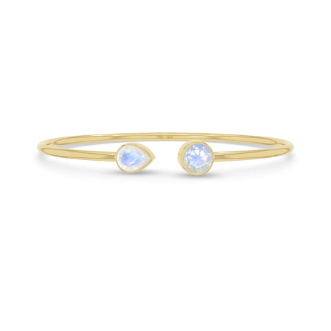 rainbow moonstone cut bracelet