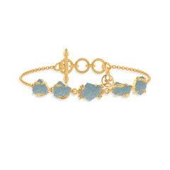 aquamarine rough bracelet