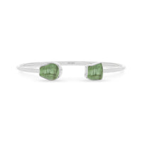 green tourmaline twister bracelet