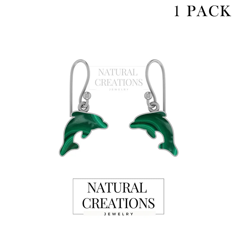 malachite earrings