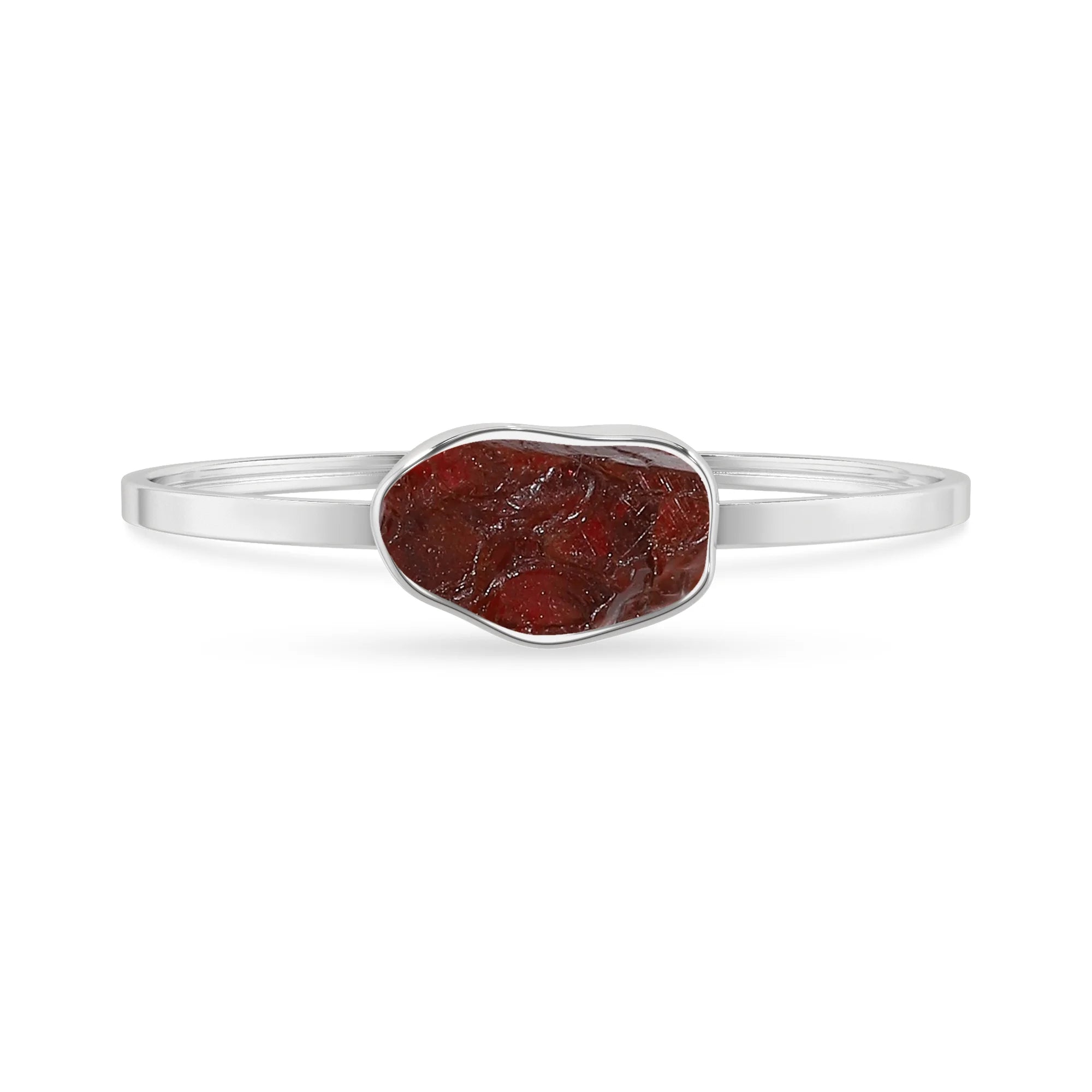 garnet rough bracelet