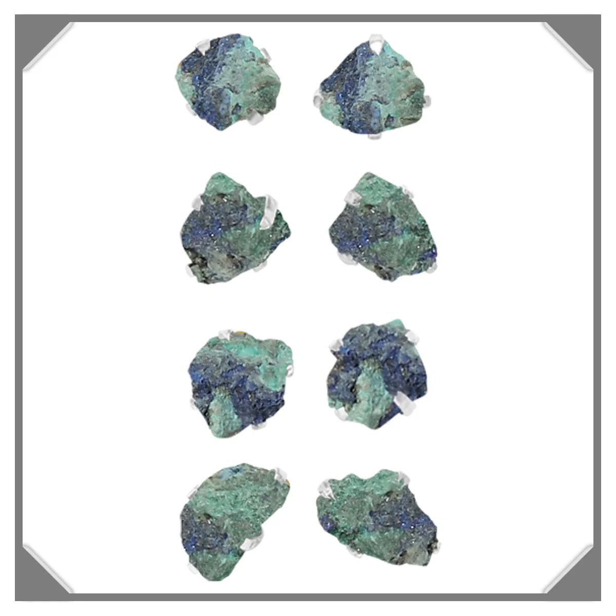 azurite malachite earrings 