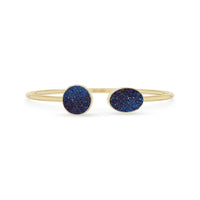 titanium druzy blue cab bracelet