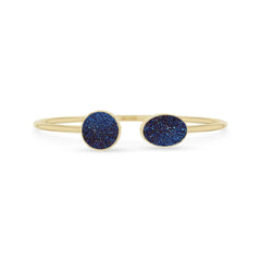 titanium druzy blue cab bracelet