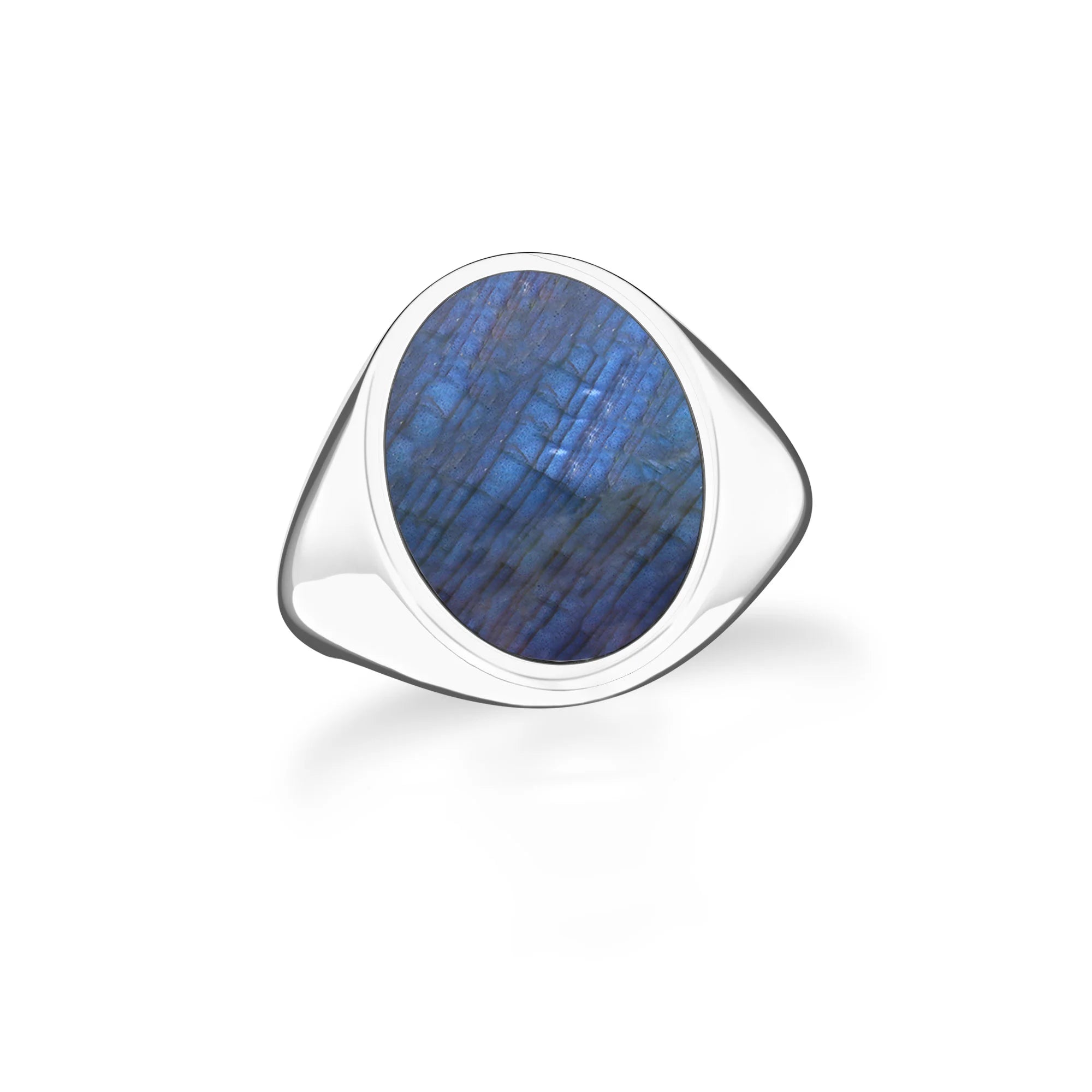 labradorite bezel-set ring