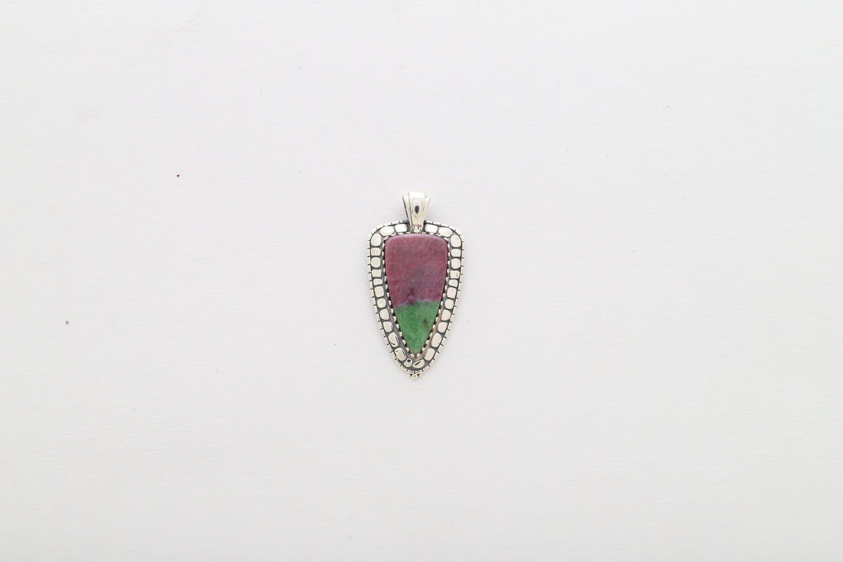 ruby zoisite pendant